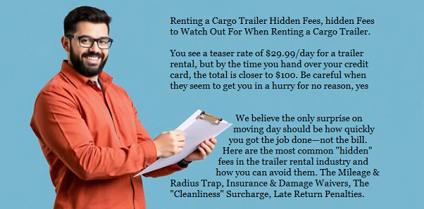 Renting a Cargo Trailer Hidden Fees